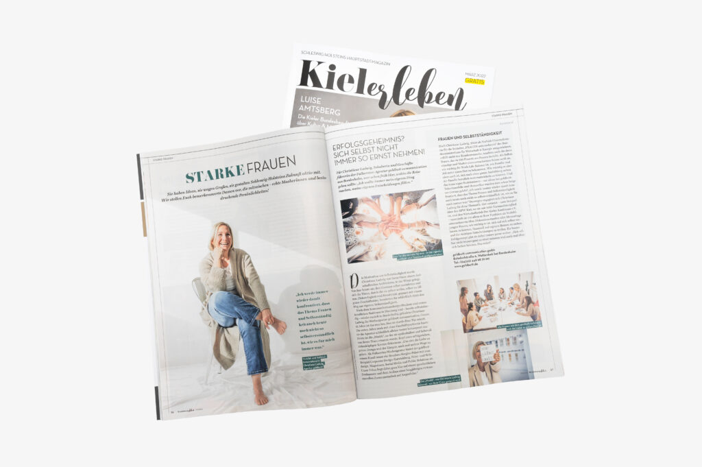 Stadtmagazin Kiel, Kielerleben Ausgabe März 2022, Thema "Starke Frauen"